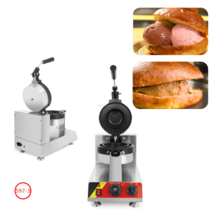 Machine à cuire électrique commerciale en acier inoxydable à chauffage rapide pour utilisation en restaurant - Double usage pour hamburgers et petits pains à dessert - Product Image 1