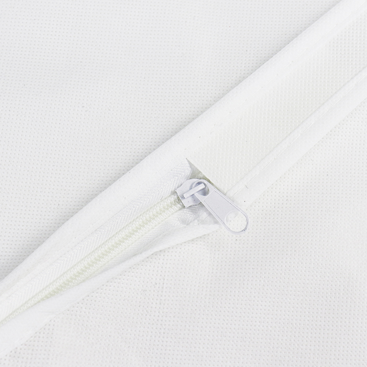 Eco friendly non woven bridal gown white long wedding dress garment bag with logo