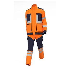 Vêtements d'hiver à haute visibilité personnalisés par le fabricant, veste en <span class=keywords><strong>polaire</strong></span> composite réfléchissante de sécurité, imperméable, ensemble de vêtements de travail - Product Image 2