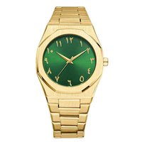 Montre-bracelet pour homme Citizen à mouvement quartz, cadran noir mat en acier inoxydable avec chiffres arabes, montre quartz personnalisée OEM tendance