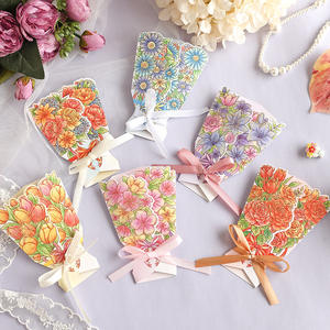 Трикообразные 3D цветы, специальный логотип, поддерживающие поздравительные открытки для малого бизнеса, благодарственные открытки - Product Image 1