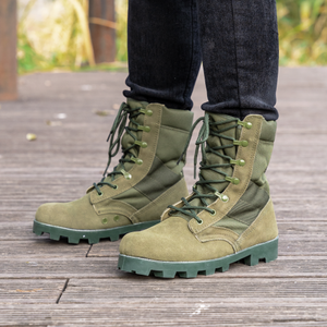 Ykk साइड जिपर रबर के साथ यूनिसेक्स वाटरप्रूफ ग्रीन बूट्स और सुरक्षित लैपिंग सिस्टम घर्षण-सर्दियों के लिए प्रतिरोधी - Product Image 3