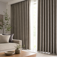 Cortinas Opacas Modernas de Lino Sintético OEM, Ignífugas e Impermeables, Color/Tamaño Personalizado para Hoteles, Compras al por Mayor para Contratistas