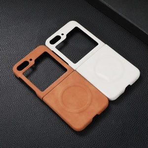 Funda de Teléfono Móvil de Cuero PU Mate para <span class=keywords><strong>Samsung</strong></span> <span class=keywords><strong>Z</strong></span> <span class=keywords><strong>Flip</strong></span> 7 6 5 4 3 con Carga Inalámbrica Magnética y Cubierta Rígida Antigolpes - Product Image 6