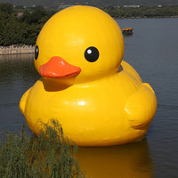 Canard jaune gonflable personnalisé Canard gonflable Animal gonflable de bande dessinée pour la décoration/exposition/publicité