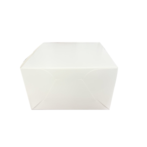Özel logo <span class=keywords><strong>8</strong></span> 10 11 inç 350g beyaz kart beyaz kek kutusu kağit kutu pencere olmadan - Product Image 3