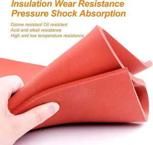 Láminas de Espuma de Silicona de Goma Flexible, Resistentes al Calor, Impermeables, Ignífugas, Antivibración, No Tóxicas, para Uso en Electrónica y Automóviles - Product Image 6