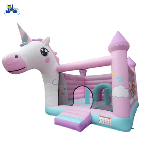 LilyToys Castello Gonfiabile Unicorno Magico per Feste di Compleanno e Parco Giochi per Bambini all'Aperto - Product Image 1