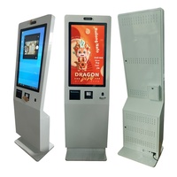 Imprimante de kiosque de paiement en libre-service d'intérieur AIMV haute compatibilité avec SDK, 21,5/23,8/27/32/43 pouces, pour enregistrement/déconnexion et lecture de codes-barres tactile