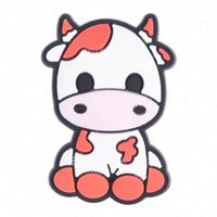 Breloque de chaussure motif vache, breloque de chaussure imprimé vache pour la décoration de sabots, breloque de chaussure Cowgirl pour cadeau d'enfant