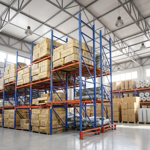 Étagère à palettes métallique robuste réglable pour entrepôt, capacité 1000 kg/2000 kg/3000 kg par niveau - Product Image 1