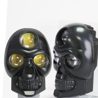 Fabricante de Faros LED para Motocicletas Eléctricas, Faro Delantero Tipo Calavera, Luces LED Brillantes de Doble Color, 3 Lentes, IP67 Impermeable, 50000 Horas