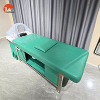 Table de massage pour salon de coiffure, lit de lavage de cheveux thaïlandais, lavabo de spa capillaire, lit de shampoing pour thérapie capillaire