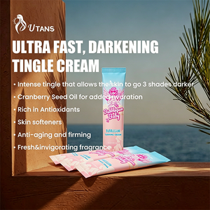 Crema Aceleradora de Bronceado Extremo con Ingredientes Herbales de Marca Privada, 20 ml, para Mujeres, Muestra de Tono Oscuro para Camas Solares - Product Image 4