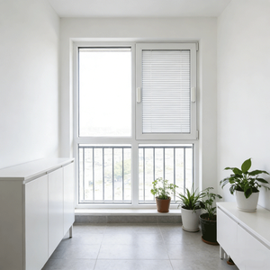 ม่านบังตาแบบเวเนเชียนกันน้ำสำหรับห้องน้ำ  วัสดุอะลูมิเนียมอัลลอยด์  ควบคุมด้วยแม่เหล็ก  กระจกเดี่ยว  ติดตั้งภายในหน้าต่าง  แบบม่านกลวง - Product Image 3