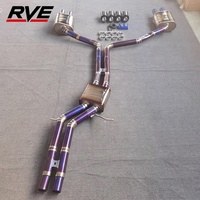 Tuyau d'échappement haute performance RVE pour Audi A6 C7 3.0t 2012-2018, système d'échappement Catback en alliage de titane