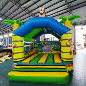 Château gonflable pour enfants, structure de jeux gonflable commerciale, jungle gonflable, château gonflable singe coquin - Product Image 1