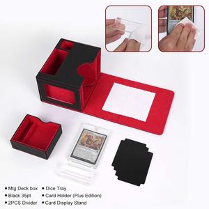 Torson 100+ Torres <span class=keywords><strong>de</strong></span> Dados <span class=keywords><strong>de</strong></span> Cuero PU y Caja <span class=keywords><strong>de</strong></span> Cartas Commander, Funda Doble Duradera para Juegos <span class=keywords><strong>de</strong></span> <span class=keywords><strong>Mesa</strong></span>, para Yugioh TCG - Product Image 5