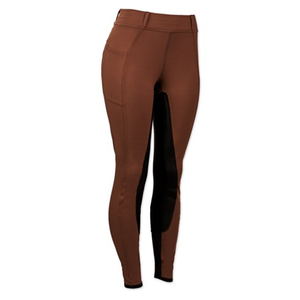 Collants d'équitation extensibles en polaire pour femmes actives avec empiècement classique au genou – Culottes d'équitation populaires personnalisables - Product Image 3