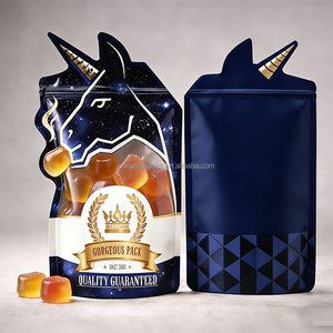 Bolsa de Mylar Personalizada con Logotipo Impreso, a Prueba de Olores, con Cierre Hermético, para Envasado de Alimentos, con Corte Troquelado, 1g 3.5g 7g - Product Image 1