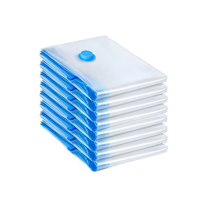 Sacs de compression sous vide transparents, sacs de rangement épais à extraction d'air <span class=keywords><strong>pour</strong></span> l'organisation de couettes et de vêtements à la maison et en voyage - Product Image 1