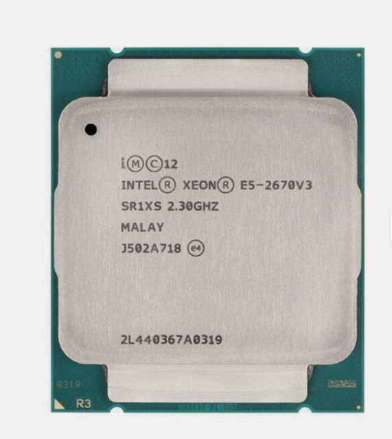 Intel Xeon CPU E5-2670V3 12 Cores CPU Desktop Processor E5-2670 V3 2.3GHz LGA2011-3 CPU