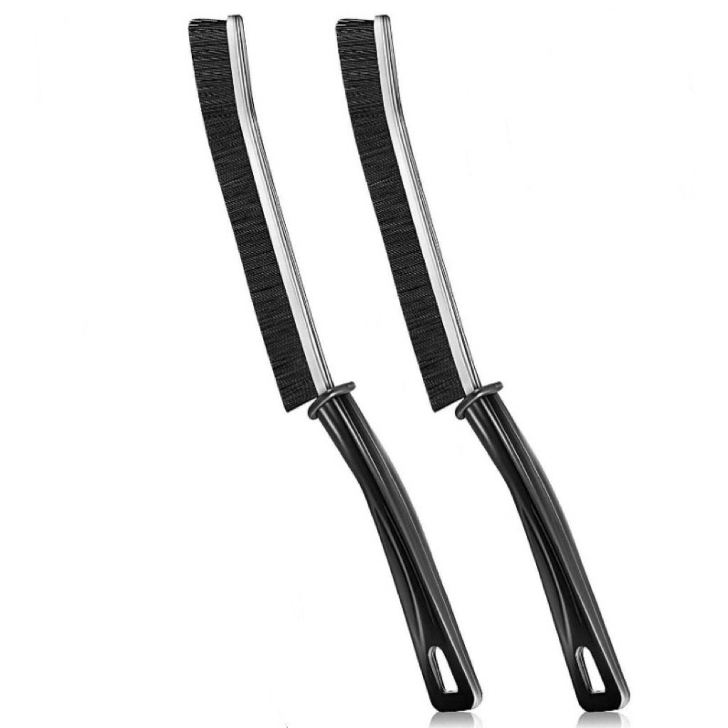 Brosse en alliage noir [sac OPP] 2 pièces