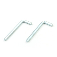 Clé Allen hexagonale en acier au carbone CRV, plaquée zinc, M1.5 M2 M3 M4 M5 M6 M8 M10, fourniture d'usine, outils de quincaillerie