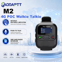 Radio bidirectionnelle portable sans fil GaodaPTT 4G POC Walkie Talkie M2 avec bracelet, prise en charge OEM, couverture mondiale illimitée, interphone