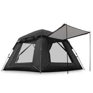 Tente extérieure noircie en milieu sauvage ouverte rapidement sans <span class=keywords><strong>auto</strong></span>-stop et conduite rapide tissu imperméable camping randonnée activités - Product Image 3