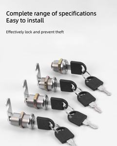 מנעול קאם מודרני מסגסוגת אבץ עם מפתח פלסטיק ודלת זכוכית לארון דואר/מגירה של רהיטים איכותיים של שיאובושי - Product Image 1