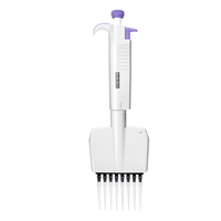 Pipette multicanal réglable à 8 canaux, calibration facile, autoclavable, pipette multicanal variable, multicanal 0,5-300ul