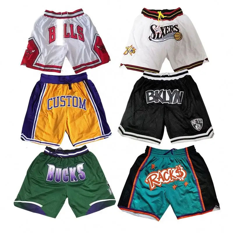 Wholesale Latest custom Embroidered Street Fashion Men Sport Training Uniform Jersey Basketball Shorts