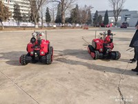 Robot de lutte contre l'incendie autonome de type chenillé, flexible, en acier, pour la vente directe, la lutte contre les incendies et les secours d'urgence, Guoxing RXR-MC100BGD