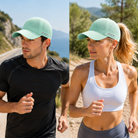 Gorra de Running de Malla Ultraligera Personalizada, Transpirable, de Secado Rápido, Reflectante, con Protección UV, Ajustable, Proveedor OEM