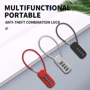 Cerraduras recién llegadas para puertas Equipaje Mochila Cremallera Cuerda de alambre Candado Cerraduras de código de ciclo de alta seguridad - Product Image 2