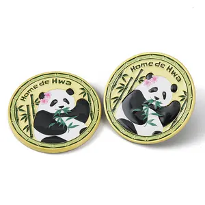 Souvenir Design Soft Enamel Metal Challenge Commemorative Coin Panda Souvenir Coins