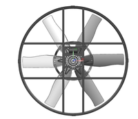 Ventilateur de refroidissement pour bétail de grande taille de 98 pouces pour la ventilation des poulaillers et des entrepôts