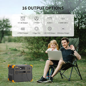 Chargeur de batterie LiFePO4 3600W 3072Wh à charge rapide, kit de station d'alimentation portable pour la maison, alimentation de secours étendue - Product Image 4