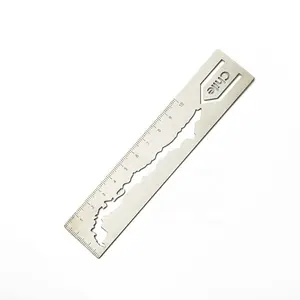 कस्टम दर्जी शासक बच्चों बुकमार्क शासक/पीतल/एल्यूमीनियम के साथ स्टेनलेस स्टील बुकमार्क शासक