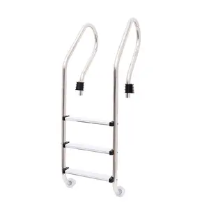 KASDALY 304 2 Steps Stainless Steel Swimming Pool Ladder SF215