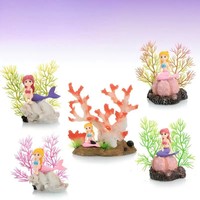 Figurines de sirène en résine PKY, décorations pour aquarium, ornements pour la maison, artisanat amusant, cadeau