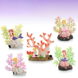 Figurines de sirène en résine PKY, décorations pour aquarium, ornements pour la maison, artisanat amusant, cadeau - Product Image 4
