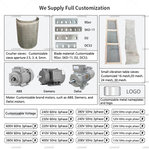 Lansing 15-20 kg/giờ nhỏ đồng phế liệu granulator máy sinh thái thân thiện Cáp tái chế hệ thống cho phế liệu dây 99% tách - Product Image 4