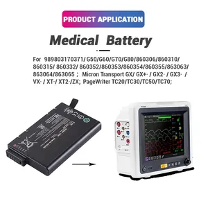 10,8 V 7800mAh iones de litio recargable ME202C ME202 ME202A ME202H ME202BE ME202C ME202C Monitor de signos vitales batería para uso médico