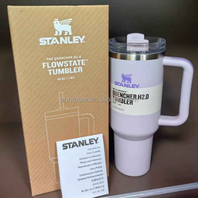 Gobelet de voyage isolé Stanely 2024 Offre Spéciale 40oz avec poignée Tasse en acier Stanely à double paroi