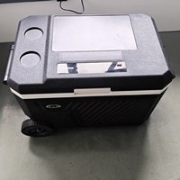 Refrigerador para Auto DC12V/24V AC110-240V, 40L 50L, Nevera Portátil con Batería para RV, Camión, Camioneta, Autocaravana