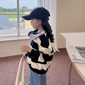 Camisetas y polos de manga larga Unisex de Contikids HasMTM, ropa infantil de patrón sólido para niñas FT408 - Product Image 2