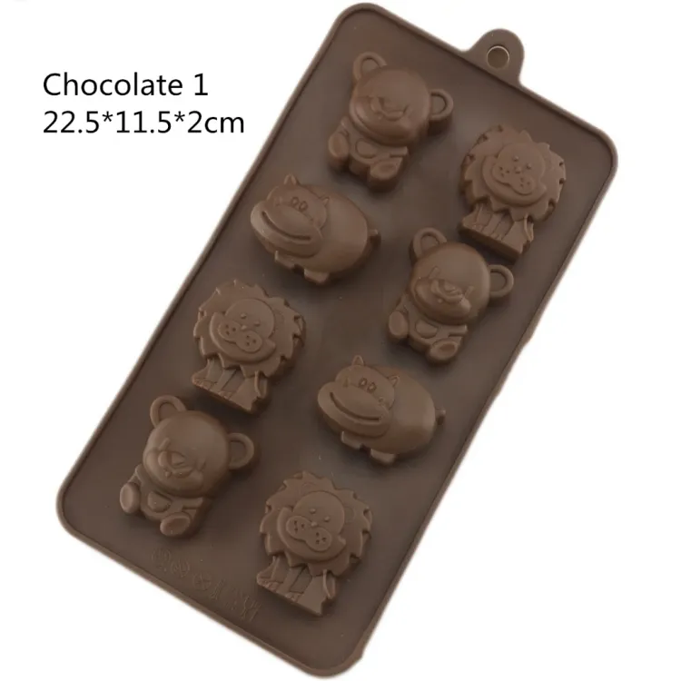 Molde de silicona para Chocolate en 3D, herramientas divertidas para hornear, gelatina, números de dulces, fruta, pastel, utensilios de cocina caseros, novedad