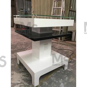 Mesa de lavado de manos portátil salón personalizado fábrica de muebles de recepción MDF diseño interior alto moderno al por mayor para dormitorios de uñas - Product Image 4